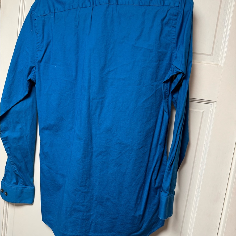 Men's Blue Long Sleeve Shirt